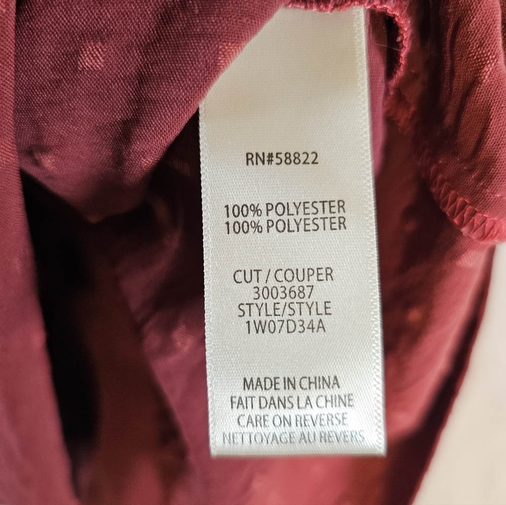 2/$20 Max Studio 1X Ruffled Trim Top - Picture 5 of 8